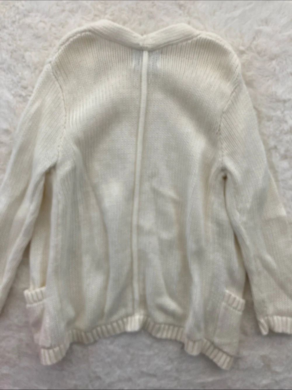 SALE! 50% Off Kids Old Navy Cream Open-Front Knit Cardigan with Pockets Size 5T